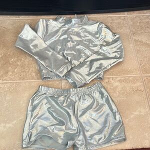 Chasse cheer uniform- bloomers and top. Size YM